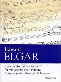 Elgar: Concerto in E Minor Opus 85 for Cello published by Novello