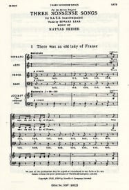 Seiber: Three Nonsense Songs SATB published by Novello