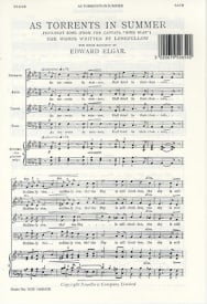 Elgar: As Torrents In Summer SATB published by Novello