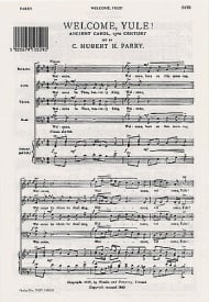Parry: Welcome Yule! SATB published by Novello