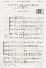Cashmore: My Love Is Like A Red Red Rose SATB published by Novello