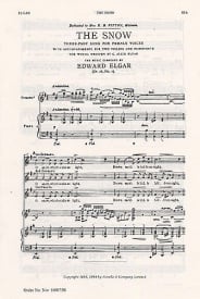 Elgar: The Snow Op.26 No.1 SSA published by Novello