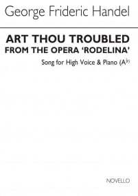 Handel: Art Thou Troubled in Ab for High Voice published by Novello