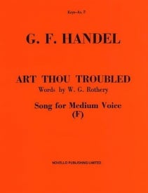 Handel: Art Thou Troubled in F published by Novello