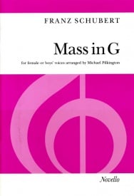 Schubert: Mass In G Female Or Boys' Voices published by Novello