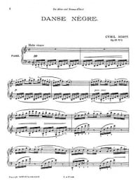 Scott: Danse Negre Opus 58 5 for Piano published by Novello