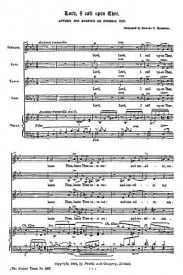 Bairstow: Lord I Call Upon Thee SATB published by Novello