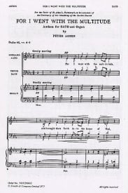 Aston: For I Went With The Multitude SATB published by Novello