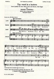 Purcell: Thy Word Is A Lantern SATB published by Novello