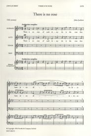 Joubert: There Is No Rose Of Such Virtue SATB published by Novello