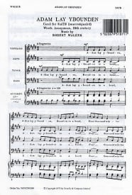 Walker: Adam Lay Y Bounden SATB published by Novello