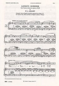 Mozart: Laudate Dominum SSSA published by Novello