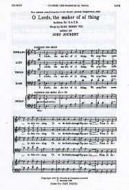 Joubert: O Lorde, The Maker Of Al Thing SATB published by Novello