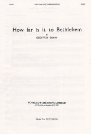 Shaw: How Far Is It To Bethlehem SATB published by Novello