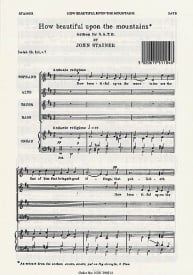 Stainer: How Beautiful Upon The Mountains SATB published by Novello