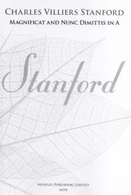 Stanford: Magnificat And Nunc Dimittis In A published by Novello