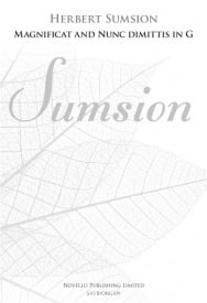 Sumsion: Magnificat And Nunc Dimittis In G published by Novello