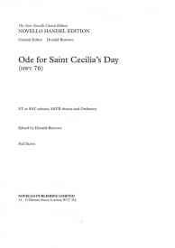 Handel: Ode For Saint Cecilia's Day - The New Novello Choral Edition