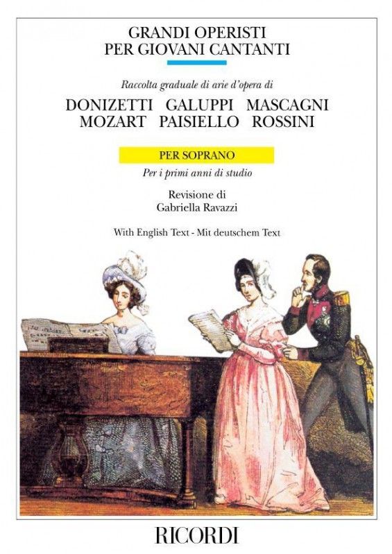 Grandi Operisti Per Giovani Cantanti for Soprano published by Ricordi