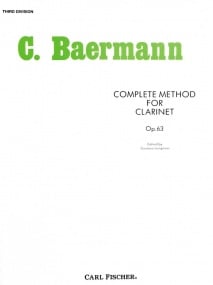 Baermann: Method for Clarinet Part 3 published by Fischer (Langenus)