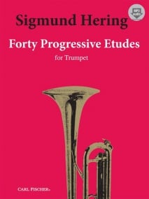 Hering: 40 Progressive Etudes for Trumpet published by Carl Fischer (Book/Online Audio)