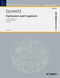 Quantz: Fantasias and Caprices for Treble Recorder published by Schott