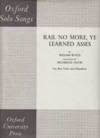 Boyce: Rail No More Ye Learned Asses published by OUP