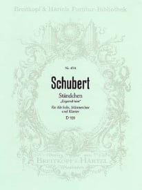 Schubert: Standchen A/TTBB published by Breitkopf