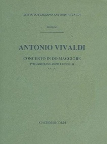 Vivaldi: Mandolin Concerto in C major FV/1 (RV425) published by Ricordi - Score