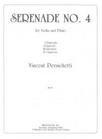 Persichetti: Serenade No 4 for Violin published by Elkan-Vogel