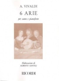 6 Arias (Elaborazione Di Alberto Gentili) by Vivaldi published by Ricordi