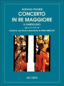 Vivaldi: Il Gardellino Concerto RV428 for Flute published by Ricordi
