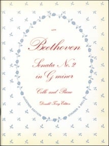 Beethoven: Sonata No. 2 in G minor Opus 5 for Cello published by Stainer & Bell