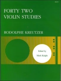 Kreutzer: 42 Etudes for Violin published by Stainer & Bell