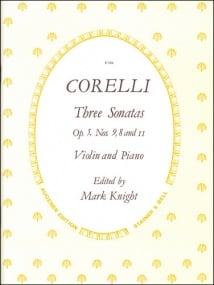Corelli: Sonatas Opus 5 Nos. 8, 9 & 11 for Violin published by Stainer & Bell
