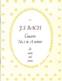 Bach: Concerto in A Minor BWV1041 for Violin published by Stainer & Bell