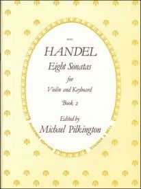 Handel: 8 Sonatas Volume 2 for Violin published by Stainer & Bell