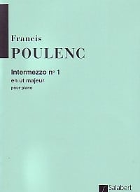 Poulenc: Intermezzo No 1 in C for Piano published by Salabert