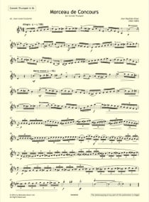 Arban: Morceau de Concours for Solo for Cornet/Trumpet published by Resonata