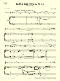 Debussy: La fille aux cheveux de lin for Trumpet published by Resonata