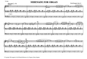 Bourgeois: Serenade Opus 22 for Organ published by G & M