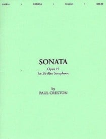 Creston: Sonata For Alto Saxophone And Piano Opus 19 published by Shawnee