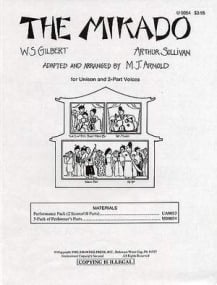 The Mikado arranged by Arnold published by Shawnee - (5-Pack of Performer's Parts)