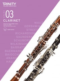 Trinity Clarinet Exam Pieces Grade 3 from 2023
