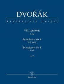 Dvorak: Symphony No 8 in G Major Study Score published by Barenreiter