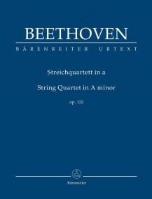 Beethoven: String Quartet A minor Opus 132 (Study Score) published by Barenreiter