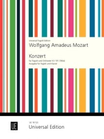 Mozart: Concerto in Bb K191 for Bassoon published by Universal Edition