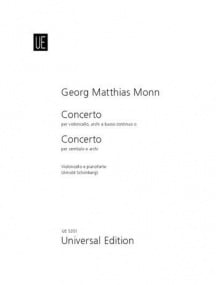 Monn: Concerto in G minor for Cello published by Universal Edition