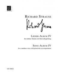 Strauss: Complete Songs (Lieder) Volume 4 Medium Voice published by Universal Edition