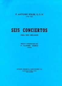 Soler: Six Concertos for Two Organs published by UME